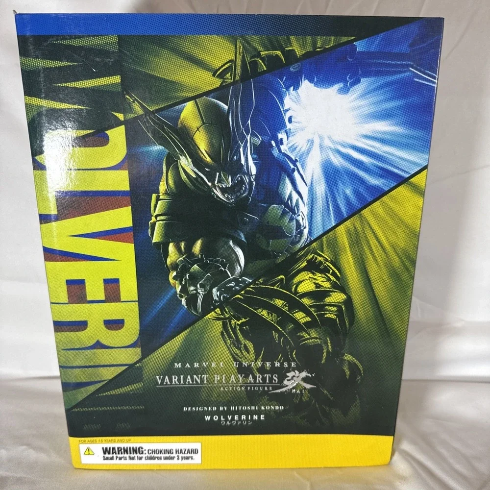 Play Arts Kai Wolverine Variant Marvel Action Figure Hitoshi Kondo 9.5in